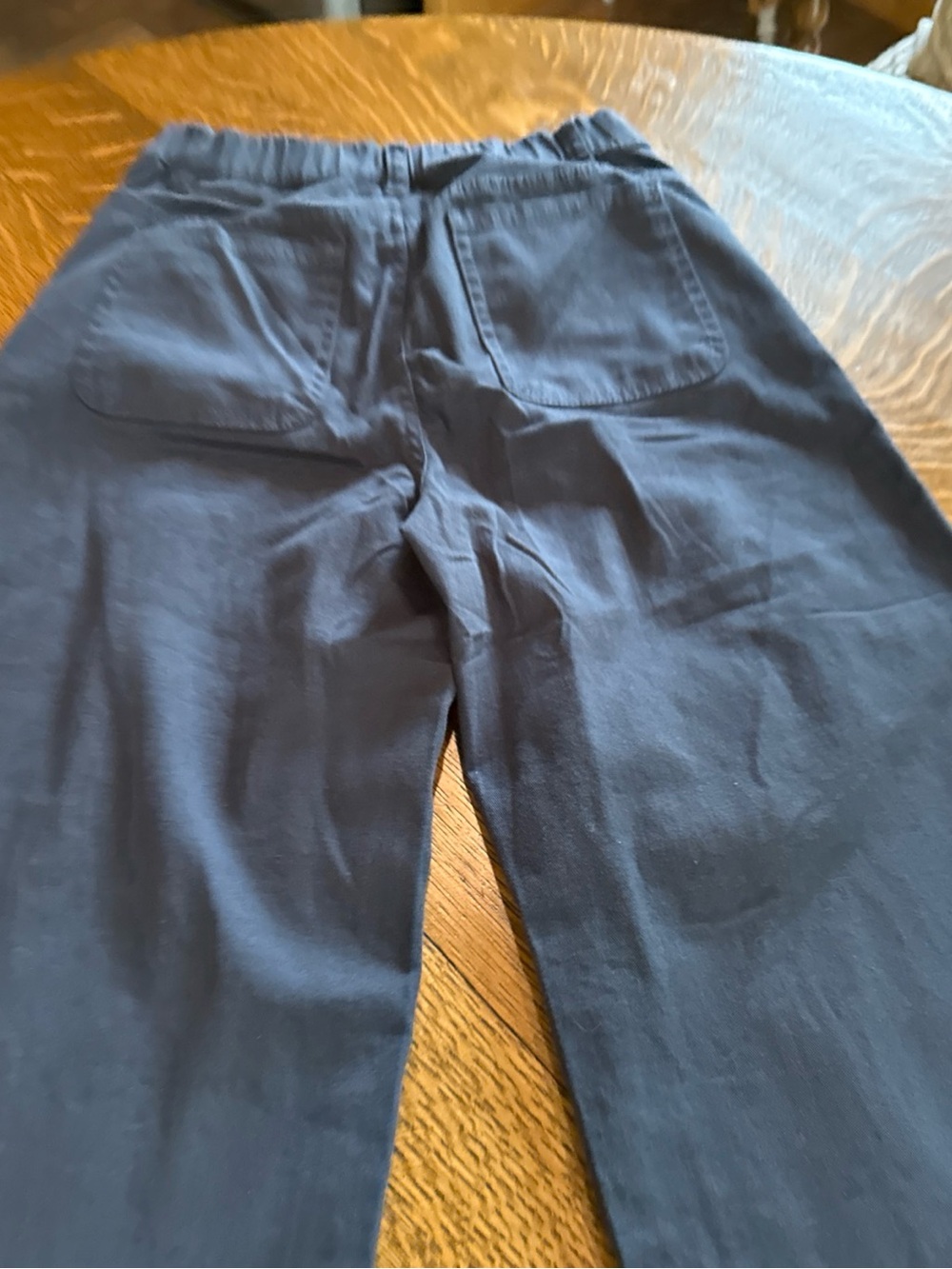 Pact Navy Cotton Wide-Leg Pants with Zip Fly - Picture 13 of 15